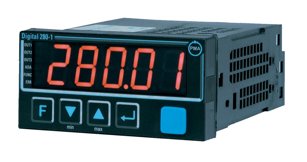 Produktfoto 1 von PMA D280-1 Zweipunkt-Temperaturregler/ Thermoelement, Typ K Eingang, 18 → 30 Vdc, 24 Vac, 48 x 96mm