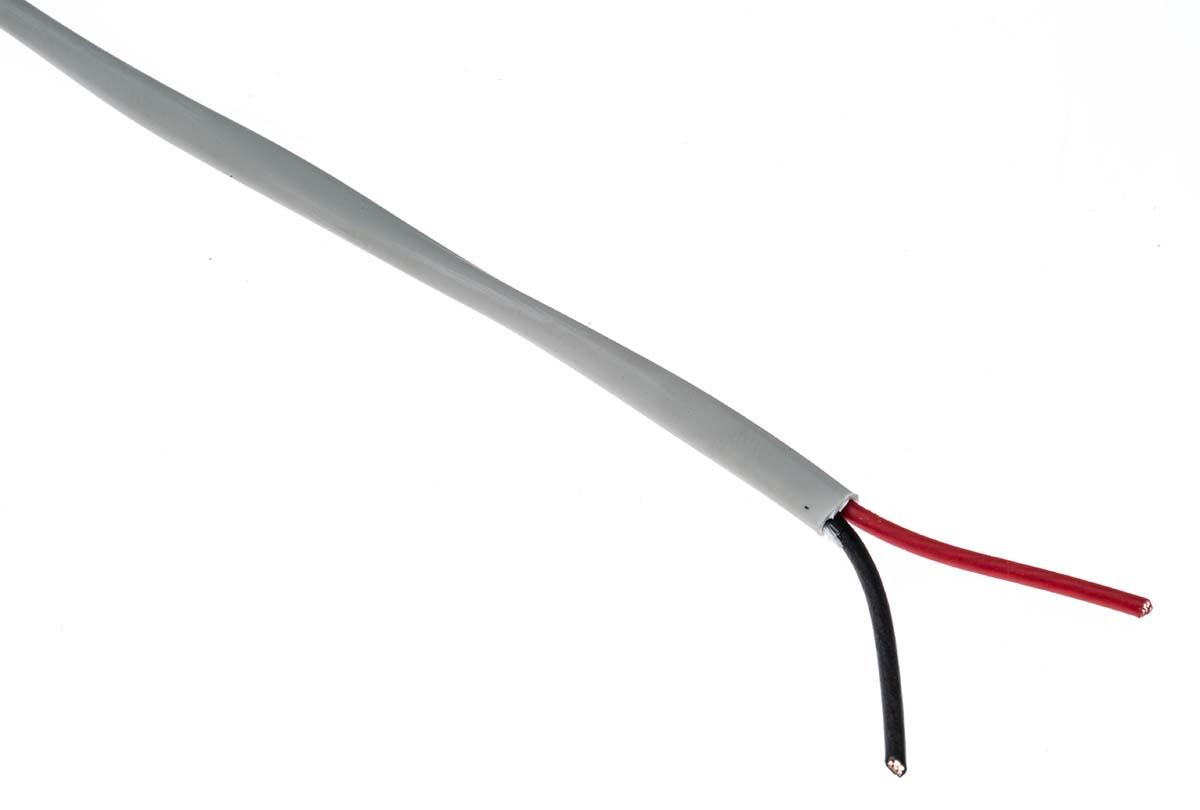 Produktfoto 1 von Belden Steuerkabel, 2-adrig x 0,75 mm² Grau / 5 A, 100m, 18 AWG