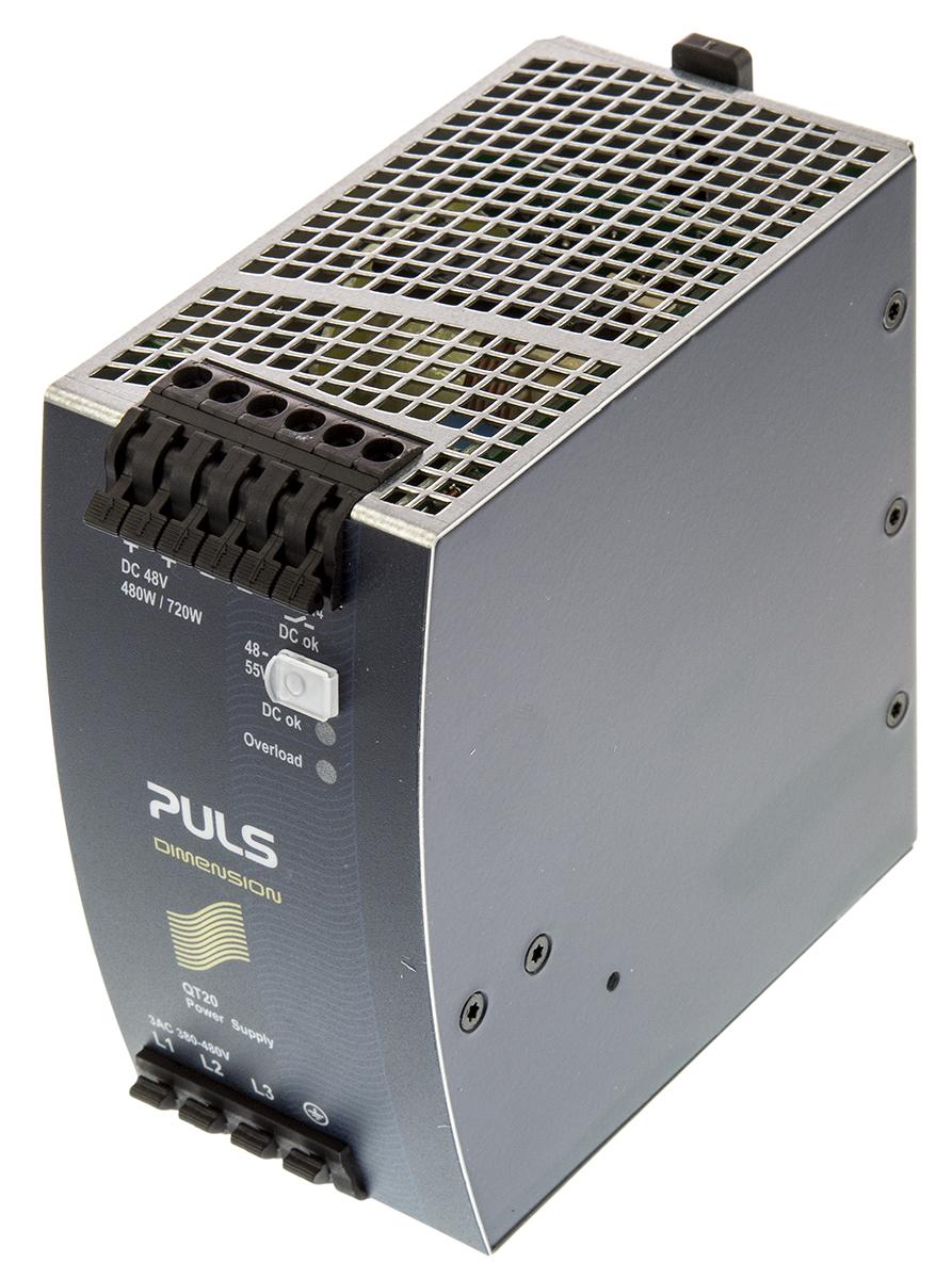 Produktfoto 1 von PULS DIMENSION Q 3-Phasen Switch-Mode DIN-Schienen Netzteil 480W, 380 → 480V ac, 48V dc / 10A