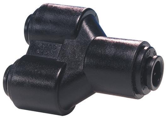 John Guest PM Y-Einsteckadapter, Rohr-zu-Rohr, Acetalcopolymer, 16 bar