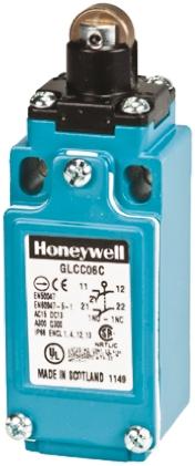 Produktfoto 1 von Honeywell GLC Endschalter, Rollenstößel, 2-poliger Schließer, 2 Öffner, 2 Öffner, IP 66, Zinkdruckguss, 10A Anschluss