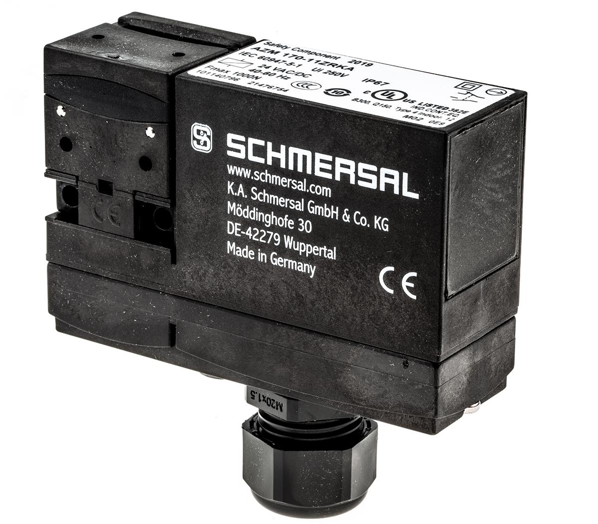 Produktfoto 1 von Schmersal AZM 170 Magnet-Verriegelungsschalter, Verriegelt bei Spannung, 24V ac/dc, , AZM 170, Öffner