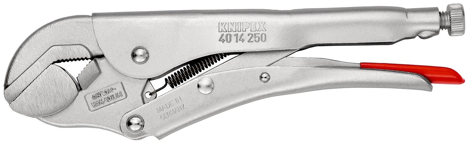 Knipex 40 14 Parallel-Gripzange / Backen 45mm , gebogen 250 mm