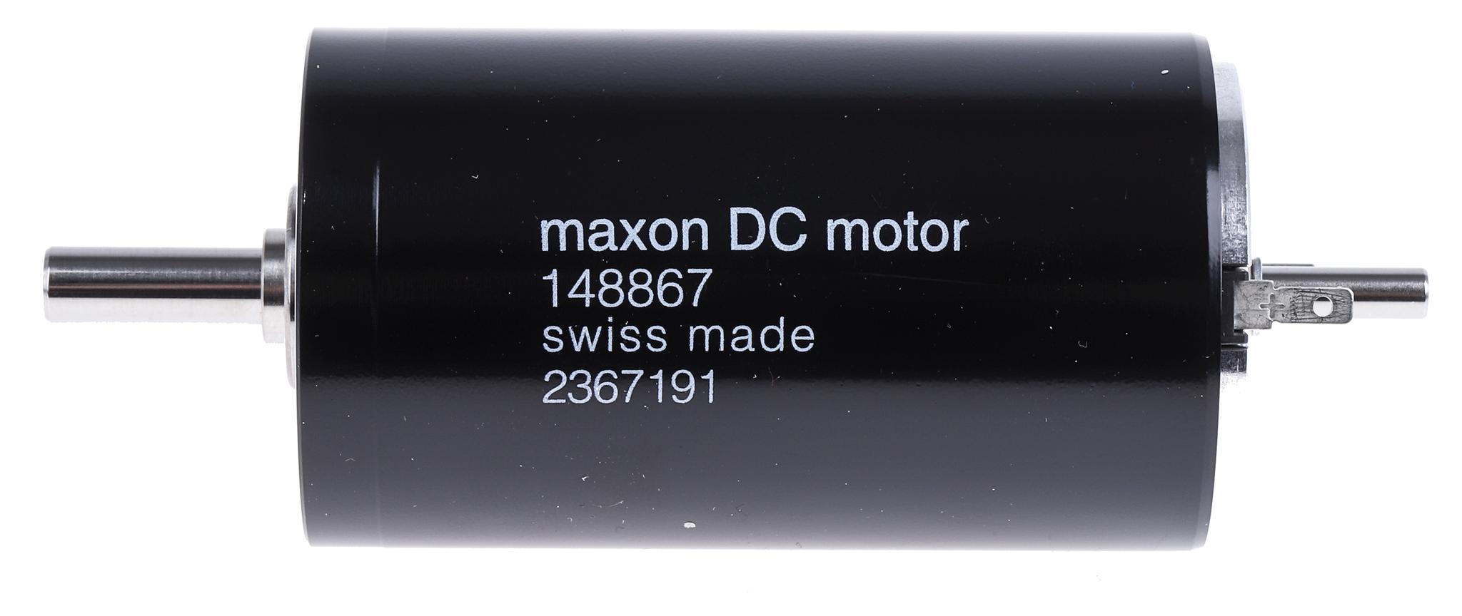 Produktfoto 1 von Maxon Bürstenmotor bis 170 mNm, 24 V dc / 150 W, Wellen-Ø 6mm x 71mm