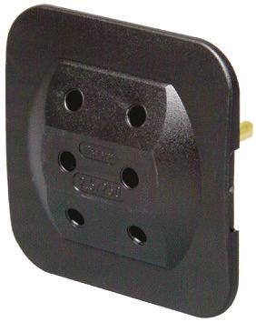 Produktfoto 1 von Kopp Steckdosenadapter 3 Wege Adapter, Europa - Europa, 3-polig Euro Stecker - Netz, Euro Stecker, Europabuchse