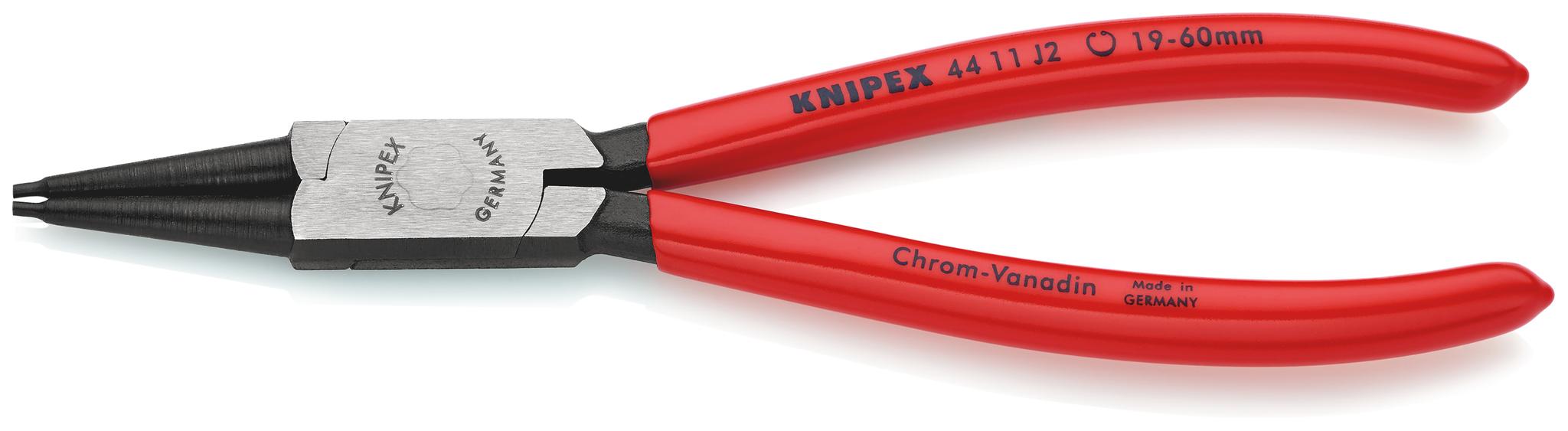 Produktfoto 1 von Knipex Sicherungsringzange, gebogen 180 mm 19 → 60 mm