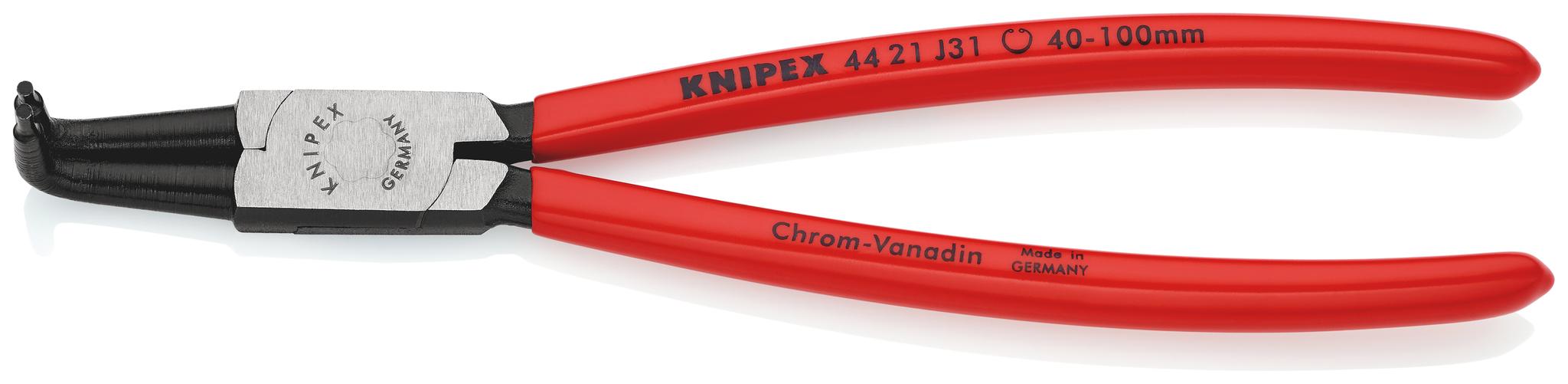 Produktfoto 1 von Knipex Sicherungsringzange, gebogen 215 mm 40 → 100 mm