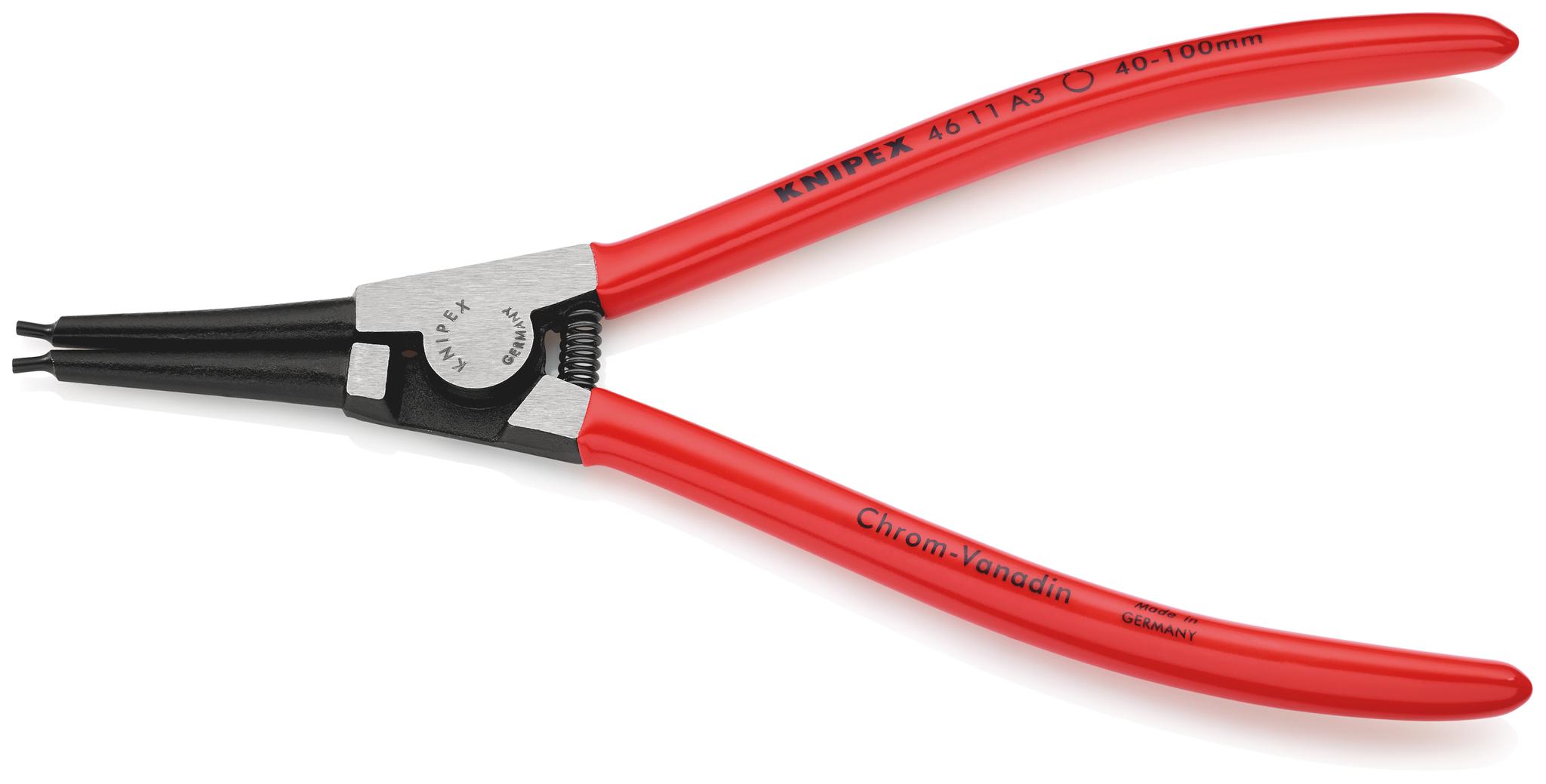 Knipex Sicherungsringzange, gebogen 210 mm 40 → 100 mm