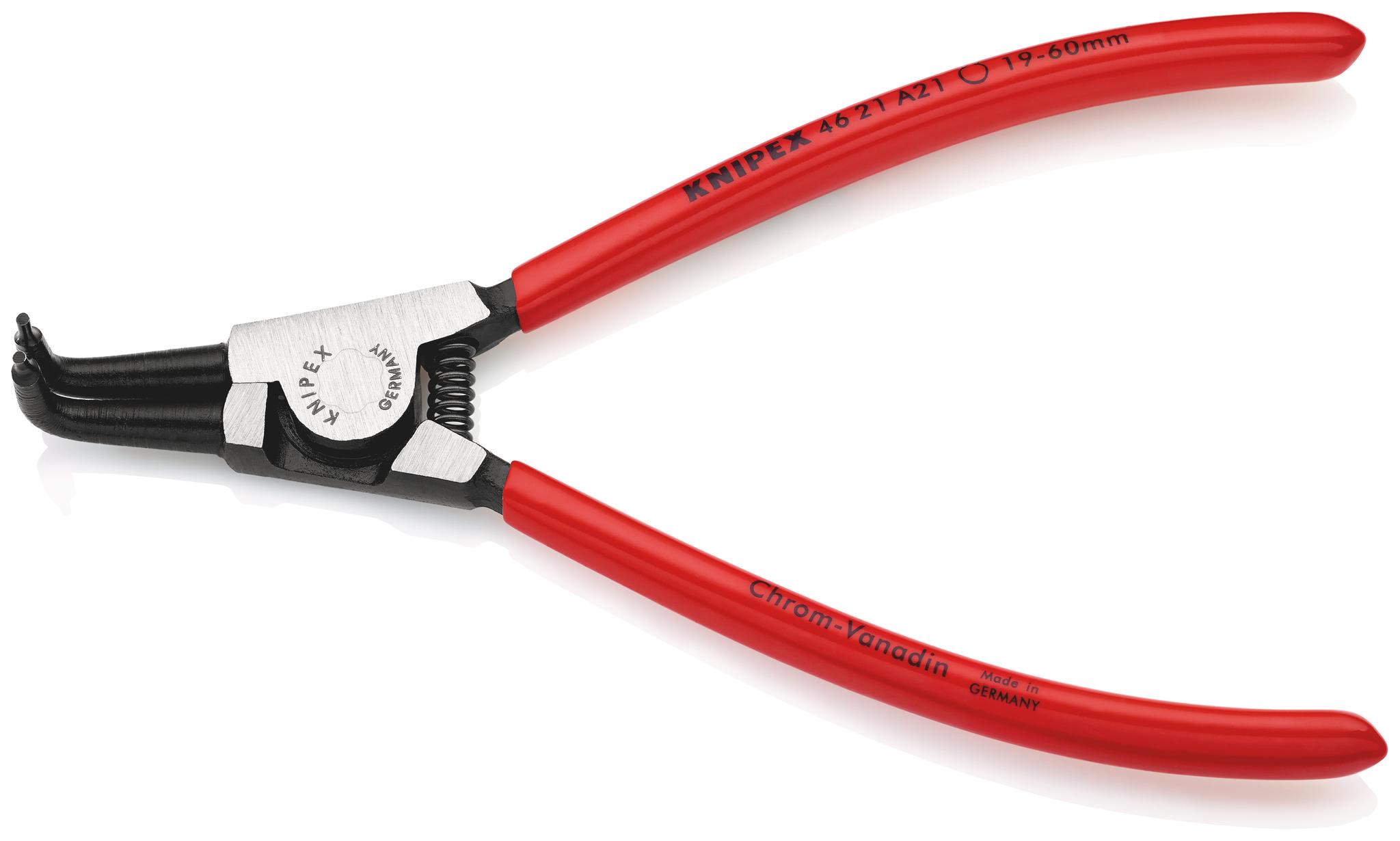 Knipex Sicherungsringzange, gebogen 170 mm 19 → 60 mm