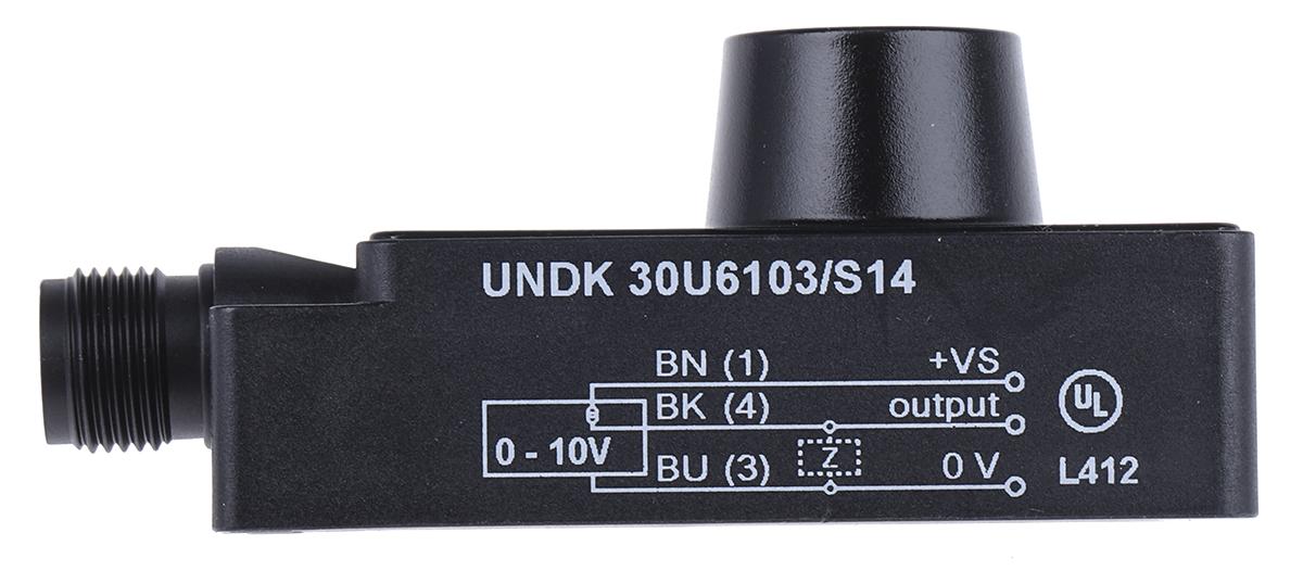 Baumer Näherungssensor analog 15 → 30 V dc / 20 mA, Kubisch 100 → 1000 mm, IP67