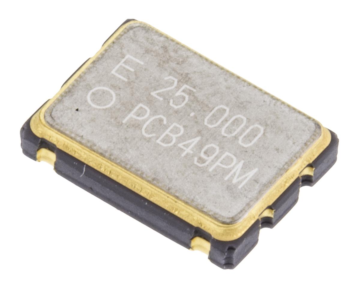 Epson Oszillator,XO, 25MHz, ±50ppm, CMOS, SMD, 4-Pin, Oberflächenmontage, 7 x 5 x 1.4mm