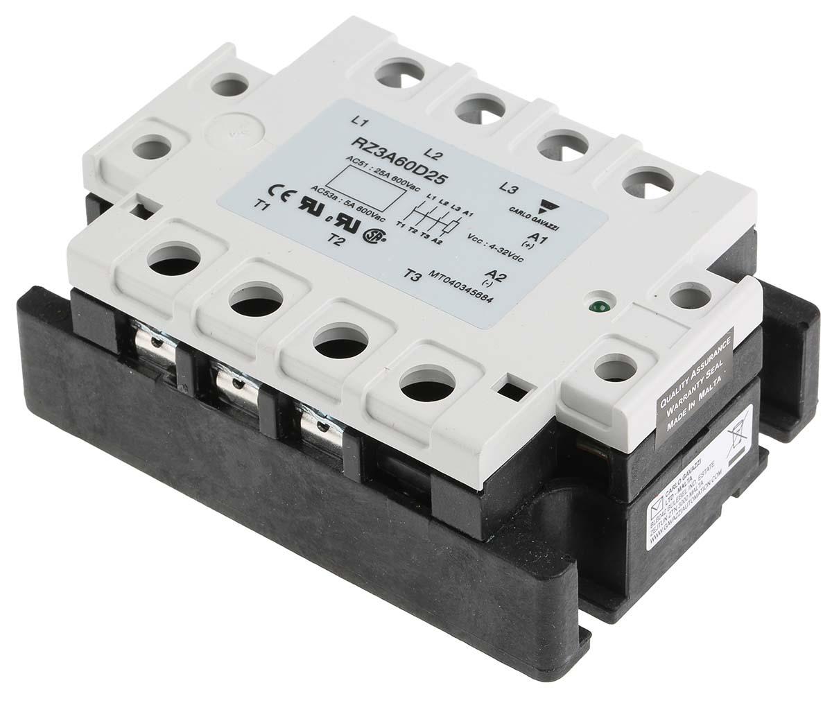 Carlo Gavazzi Tafelmontage Halbleiterrelais mit Nulldurchgang 660 V / 25 A eff