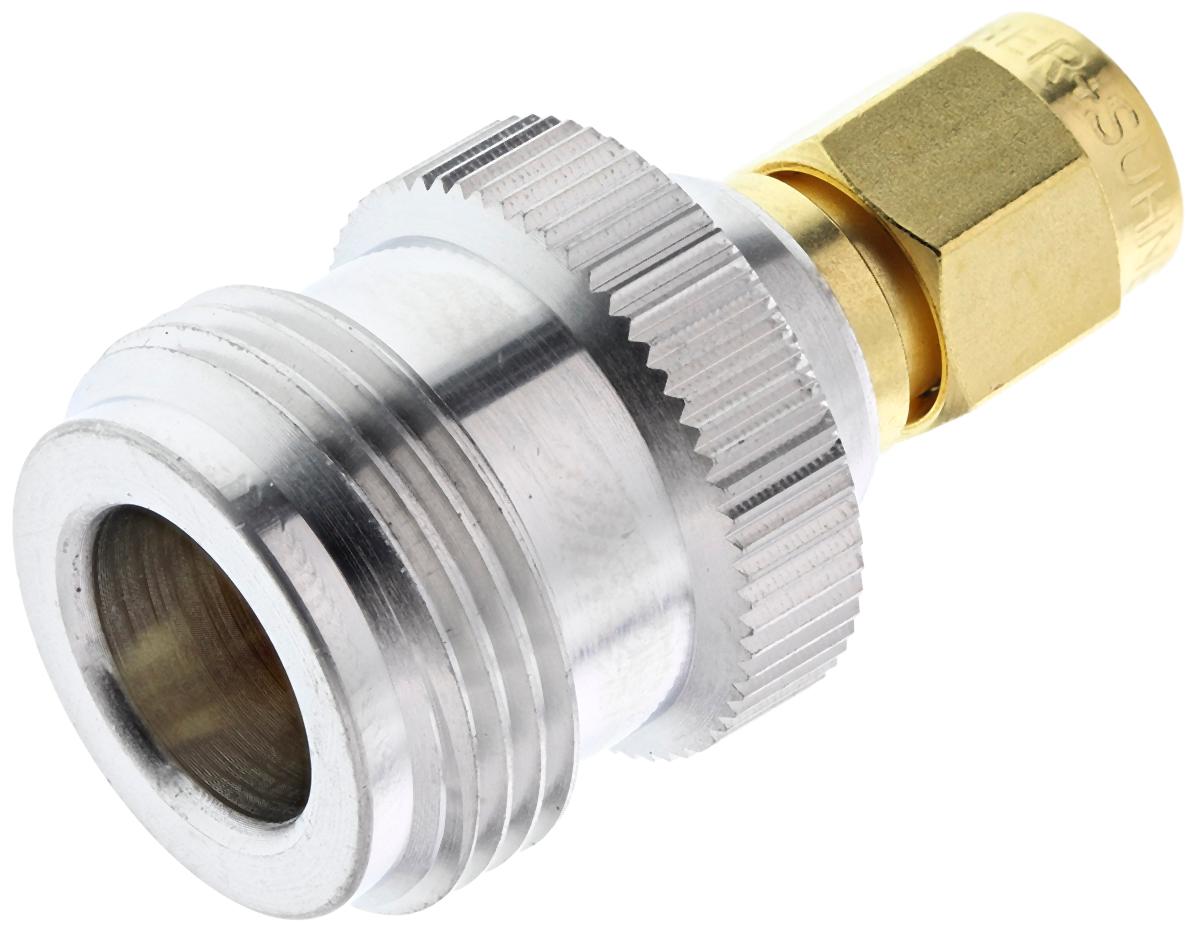 Produktfoto 1 von HF Adapter, SMA - N, 50Ω, Male - Weiblich, Gerade, 18GHz Normal