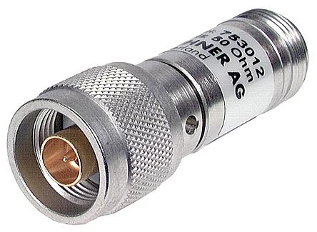 Huber+Suhner HF Dämpfungsglied, N Stecker - N Buchse, 0.5 dB, 6 dB, 50Ω, 12.4GHz