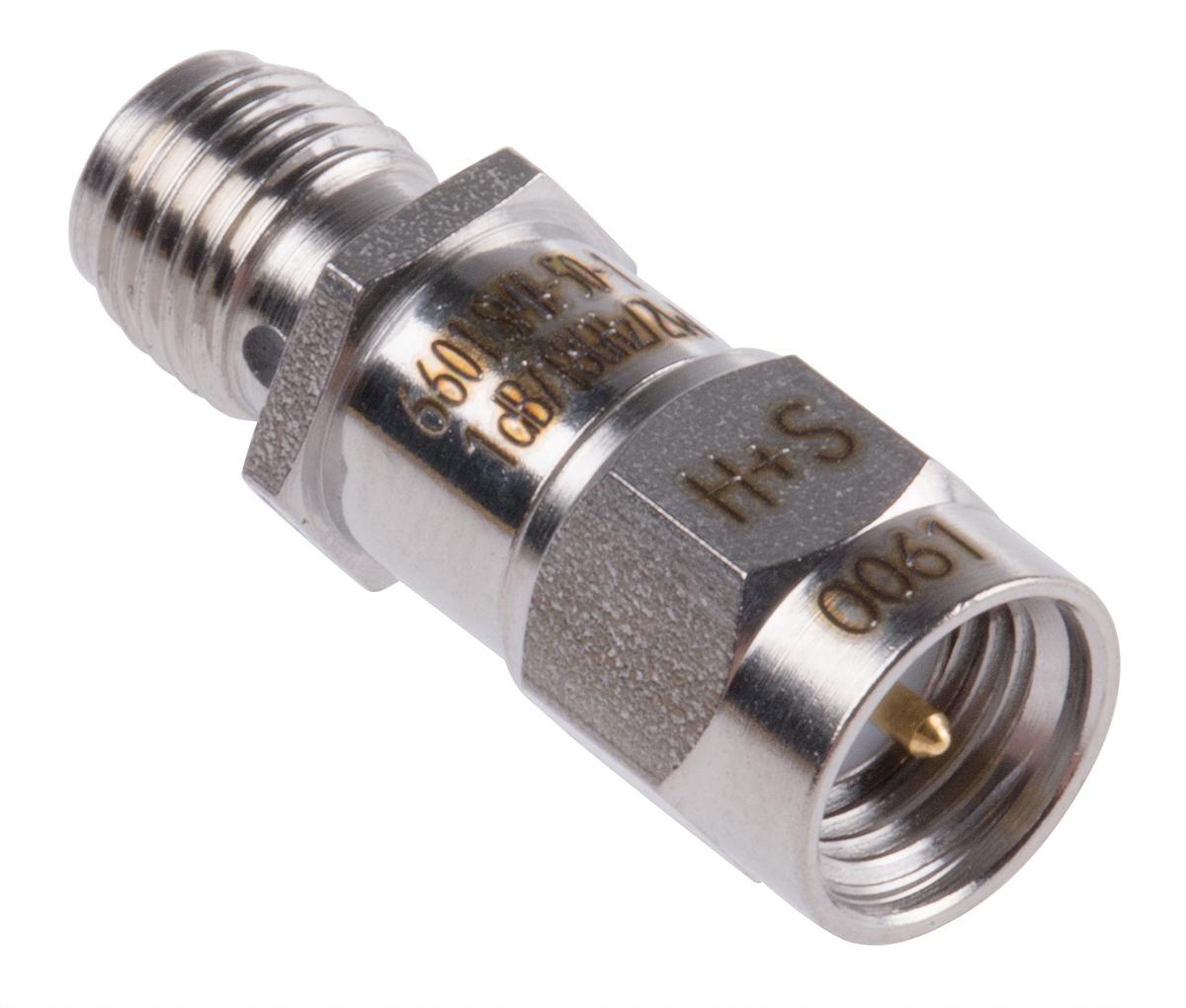 Huber+Suhner HF Dämpfungsglied, SMA-Stecker an Buchse, 1dB, 50Ω, DC → 18GHz