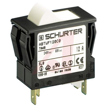 Produktfoto 1 von Schurter TA45 Leitungsschutzschalter, 2-polig, 60 V dc, 240 V ac, Thermisch