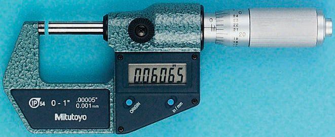 Mitutoyo Digital Mikrometer Außen-Messschraube  metrisch, zöllig, 25mm bis 50mm / ±0,00005 in