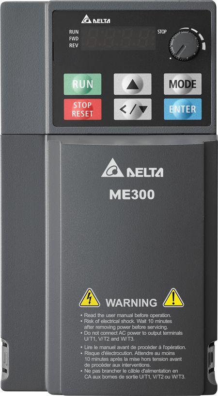 Produktfoto 1 von Delta Electronics VFD-ME, 3-Phasen Frequenzumrichter 2,2 kW, 460 V / 5,5 A 0 → 599Hz