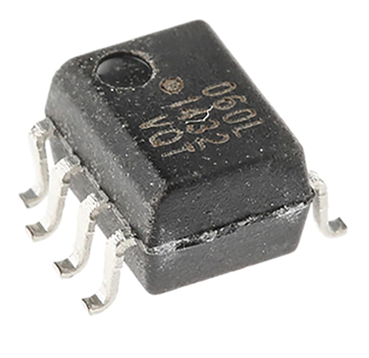 Produktfoto 1 von Broadcom SMD Optokoppler DC-In / Phototransistor-Out, 8-Pin SOIC, Isolation 3,75 kV eff