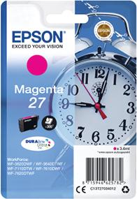 Produktfoto 1 von Epson C13T27034012 Druckerpatrone für Epson Patrone Magenta 1 Stk./Pack Seitenertrag 2200