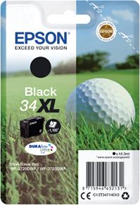 Produktfoto 1 von Epson C13T34714010 Druckerpatrone für Epson Patrone Schwarz 34 Stk./Pack Seitenertrag 1100