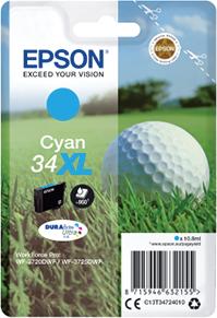 Produktfoto 1 von Epson C13T34724010 Druckerpatrone für Epson Patrone Cyan 1 Stk./Pack Seitenertrag 950