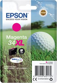 Produktfoto 1 von Epson C13T34734010 Druckerpatrone für Epson Patrone Magenta 1 Stk./Pack Seitenertrag 950