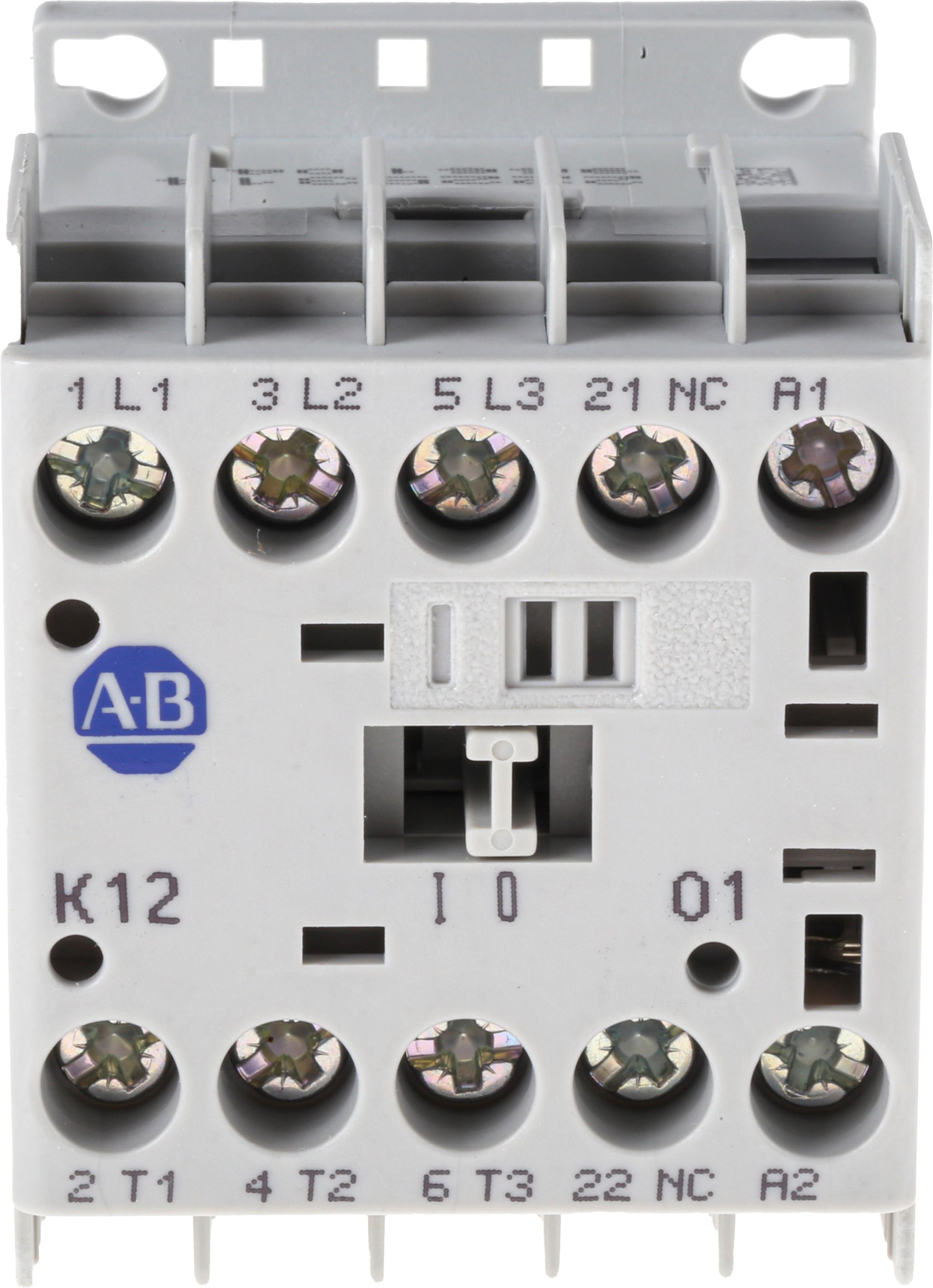 Produktfoto 1 von Allen Bradley Serie 100 100K Leistungsschütz / 24 V dc Spule, 3 -polig 3 Schließer, 690 V ac / 12 A