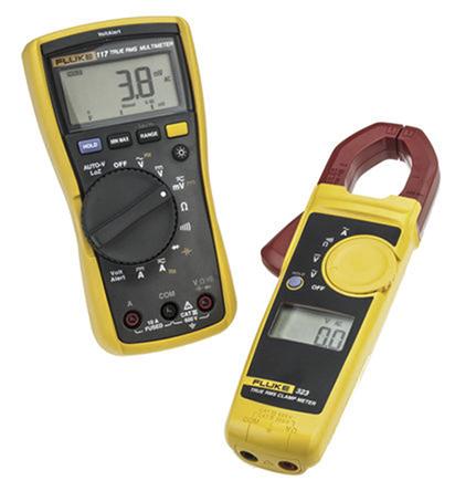 Produktfoto 1 von Fluke 117 + 323 IMSK Multimeter Industrie 167 x 84 x 46mm