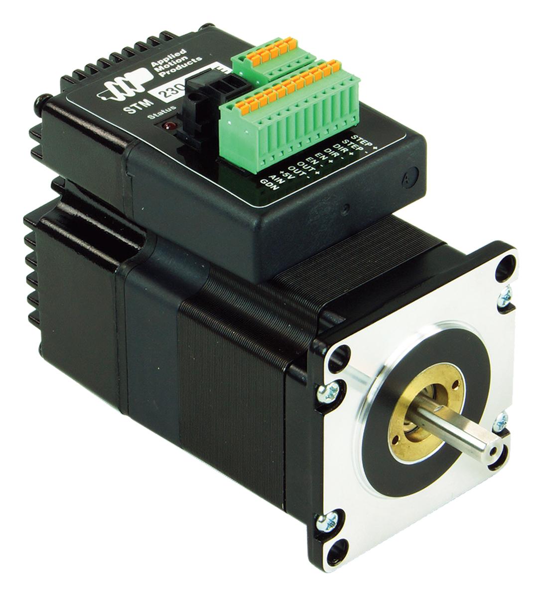 Produktfoto 1 von Applied Motion STM Dual H-Bridge 1.8° Schrittmotor 12 → 70 V / 5 A 0.88Nm 8-adrig, 23mm Wellen-Ø 6.35mm