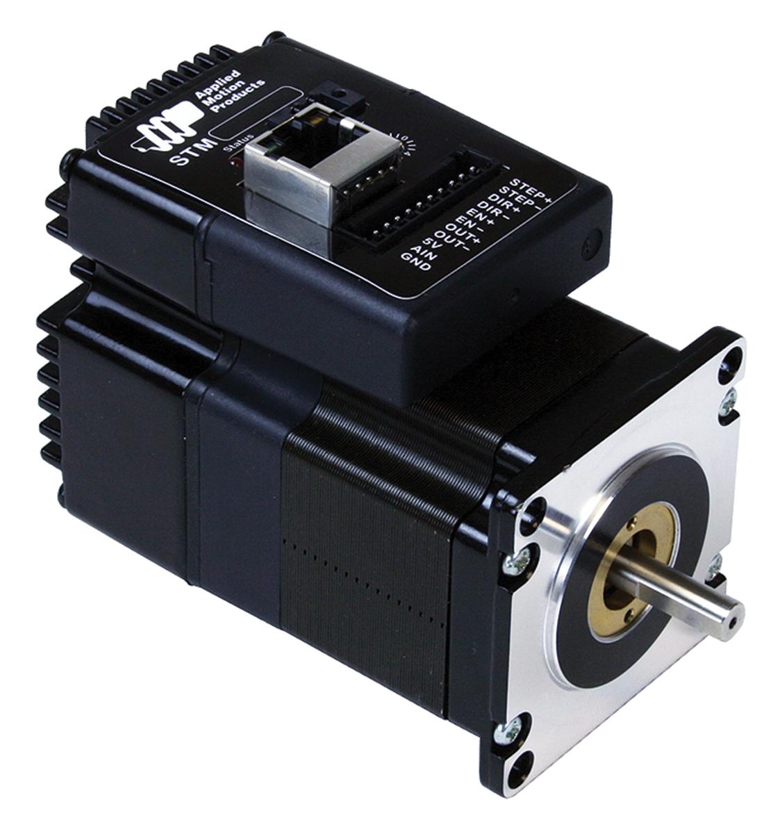 Produktfoto 1 von Applied Motion STM Dual H-Bridge 1.8° Schrittmotor 12 → 70 V / 5 A 0.88Nm 8-adrig, 42mm Wellen-Ø 6.35mm