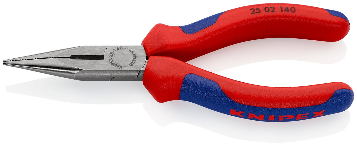 Produktfoto 1 von Knipex Spitzzange / Backen 42mm, gebogen Schneidkraft → Harter Draht: 1,6 mm, mittelharter Draht: 2,5 mm 140 mm