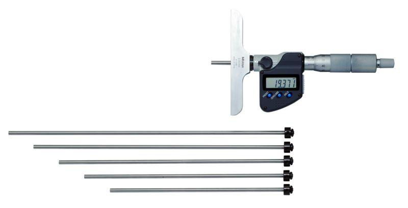 Produktfoto 1 von Mitutoyo 329-250-30 Tiefen-Mikrometer, 150mm / ±0,003 mm, 0,001 mm