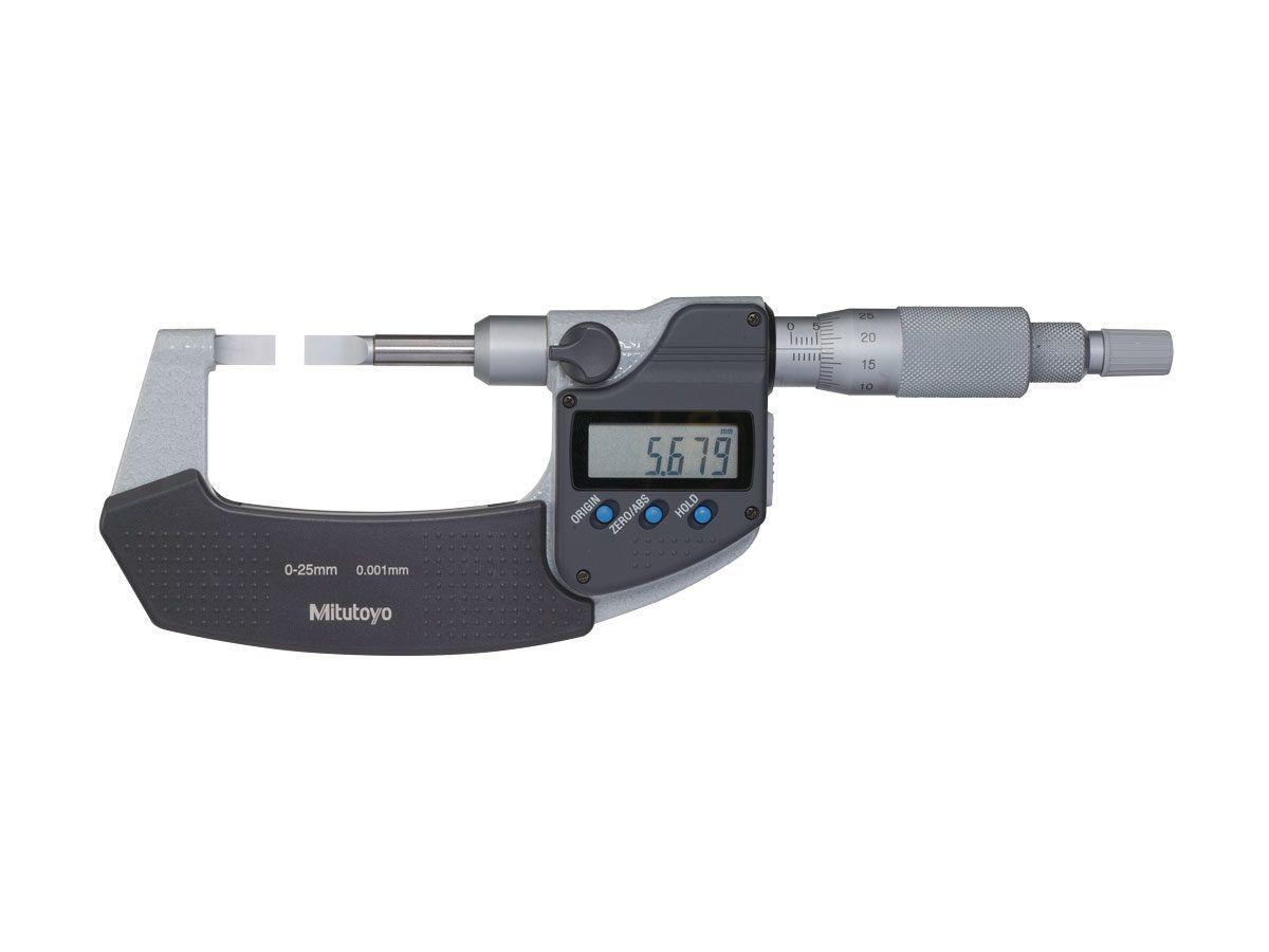 Produktfoto 1 von Mitutoyo Digital Mikrometer Blade Metrisch, 0mm bis 25mm / ±0,003 mm