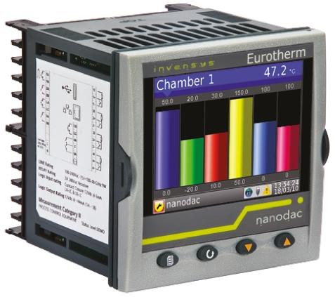 Eurotherm NANODAC/VL/C, 4-Kanal Grafik Kurvenschreiber für Strom, Spannung, Widerstand, Temperatur