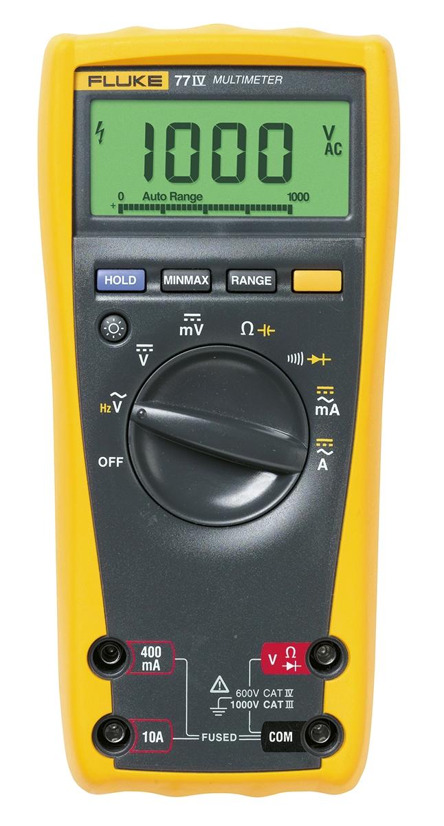 Produktfoto 1 von Fluke 77 HandDigital Multimeter, CAT III, CAT IV 1000V ac / 10A ac, 50MΩ