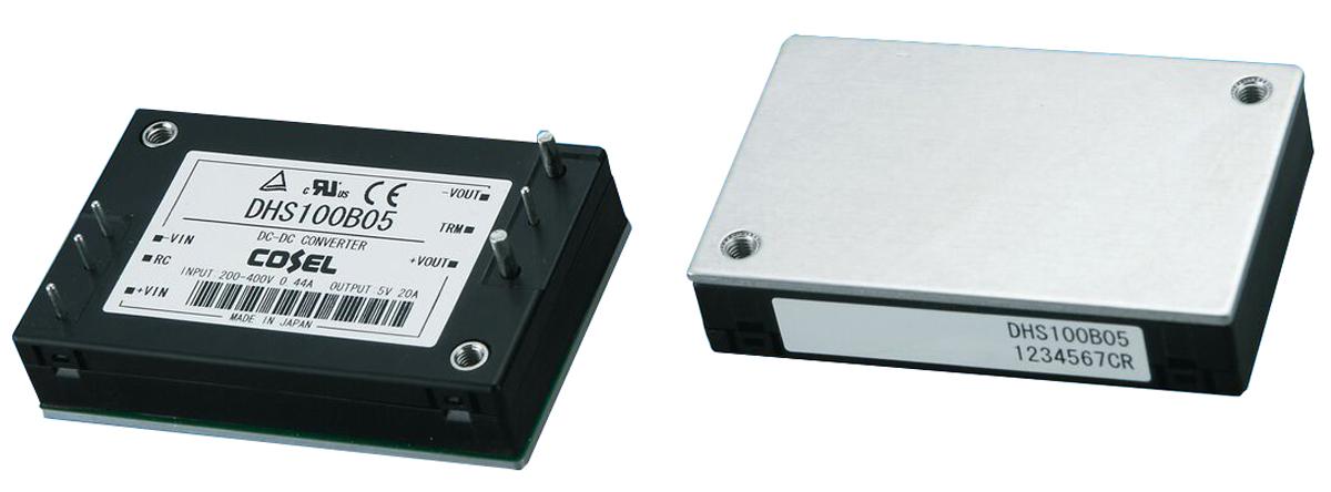 Produktfoto 1 von Cosel DHS DC/DC-Wandler 100.8W 110 V dc IN, 24V dc OUT / 4.2A 3 kV ac, 500V dc isoliert