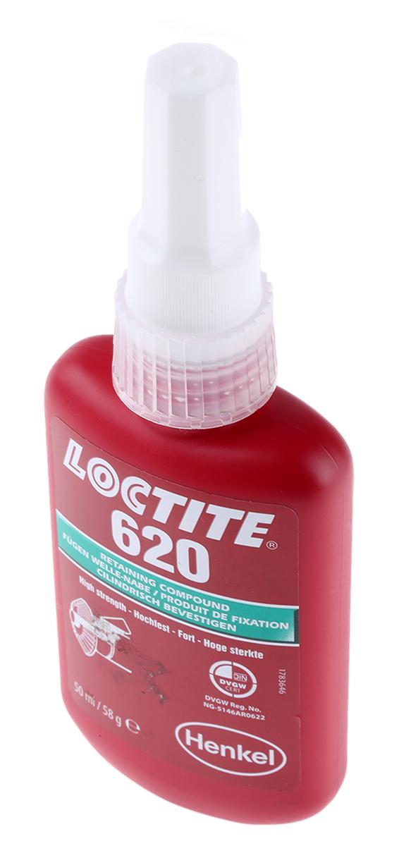 Produktfoto 1 von Loctite 620 Fügeklebstoff hochfest Flüssig Grün, Flasche 50 ml, -55 → +230 °C