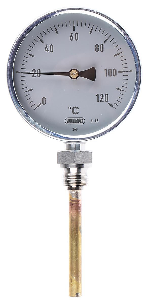 Produktfoto 1 von Jumo Zeigerthermometer, 0 → +120 °C.