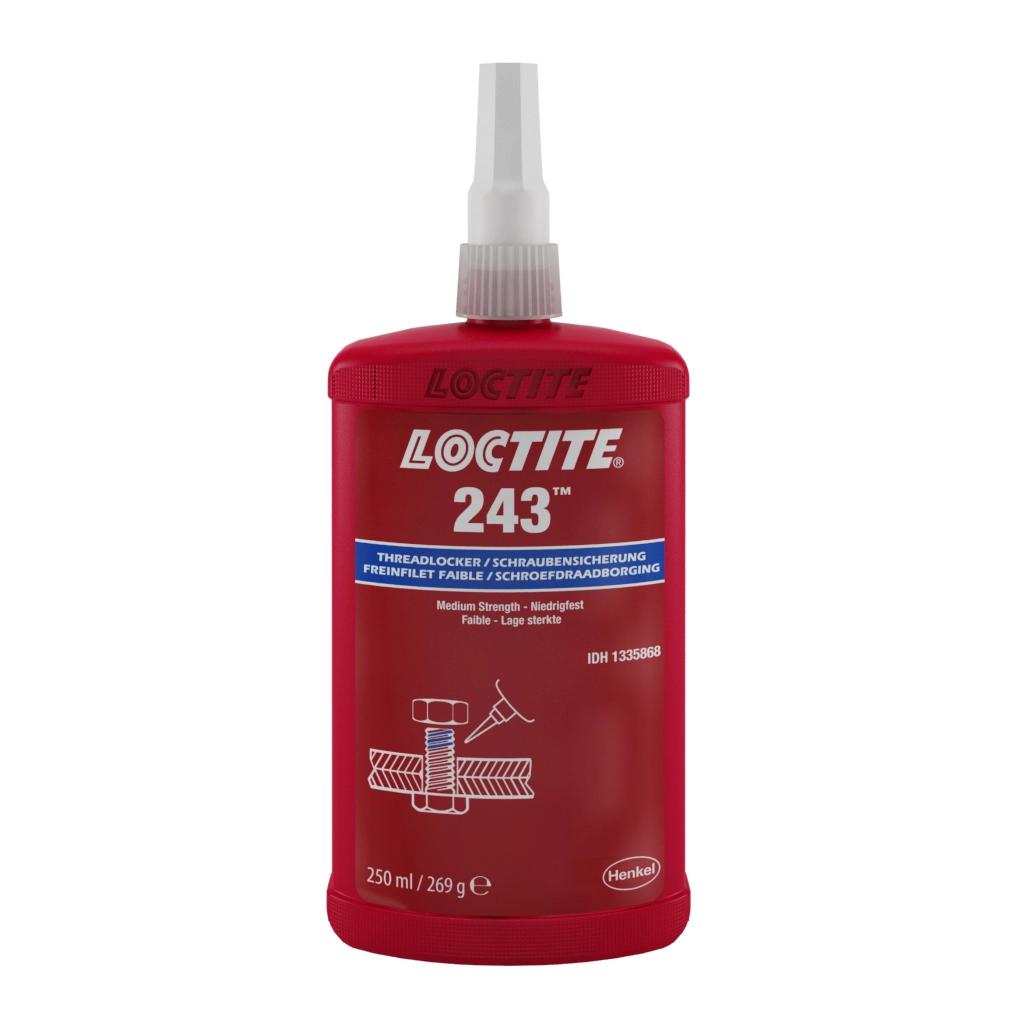 Produktfoto 1 von Loctite 243 Schraubensicherungsklebstoff Blau 250 ml