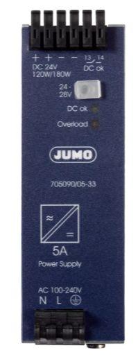 Jumo variTRON DIN-Schienen Netzteil DIN-Schienen Netzteil 80W, 100 to 200V ac, 24V dc / 3.4 → 3A