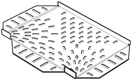 Produktfoto 1 von Legrand T-Stück mit gleichen Verschraubungen für leichte Beanspruchung, Edelstahl, 100 mm x 12mm