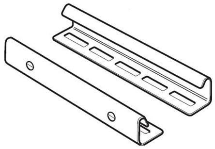 Produktfoto 1 von Legrand Kupplungssatz für mittlere Beanspruchung, verzinkter Stahl, 50 mm x 25mm