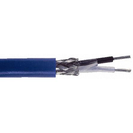 Produktfoto 1 von Belden Raucharm halogenfrei Twinaxialkabel PVC Blau 152m 78 Ω PE 6.2mm 64,616 pF/m