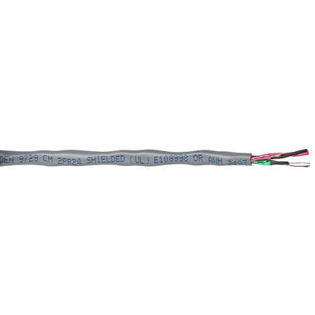 Belden Datenkabel, 2-paarig 0,22 mm Ø 6.76mm U/STP Schirmung PVC isoliert Twisted Pair Chrom