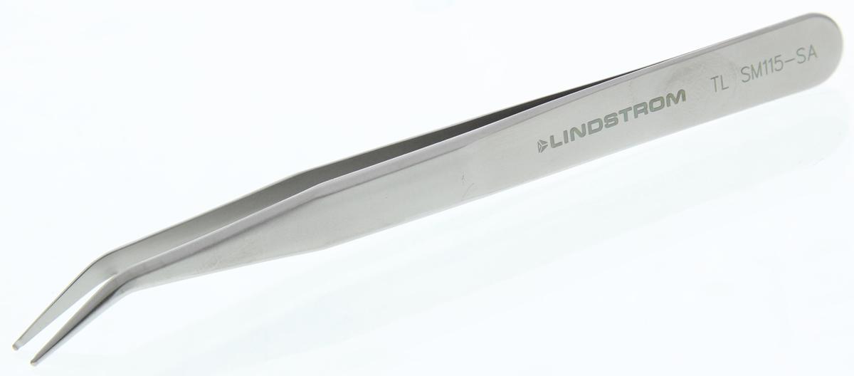 Produktfoto 1 von LINDSTRÖM Edelstahl Pinzette, 120 mm, Spitze Abgerundet Antimagnetisch ESD-sicher