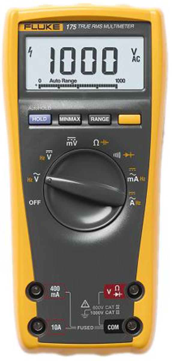 Produktfoto 1 von Fluke 175 HandDigital Multimeter, CAT III, CAT IV 1000V ac / 10A ac, 50MΩ