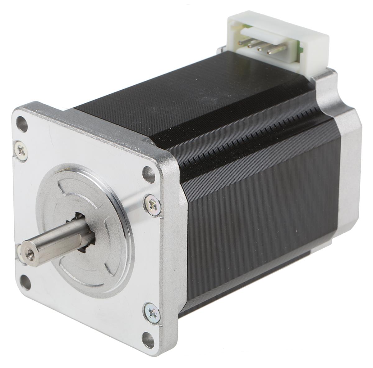 Produktfoto 1 von Sanyo Denki SANMOTION 103H7 Hybrid 1.8° Schrittmotor 24 V / 4 A 2.7Nm 6-adrig, 60 x 60mm Wellen-Ø 8mm