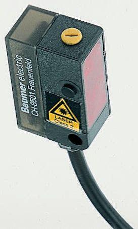 Produktfoto 1 von Baumer OHDK Kubisch Optischer Sensor, Diffus, Bereich 22 mm → 130 mm, PNP Ausgang, Anschlusskabel