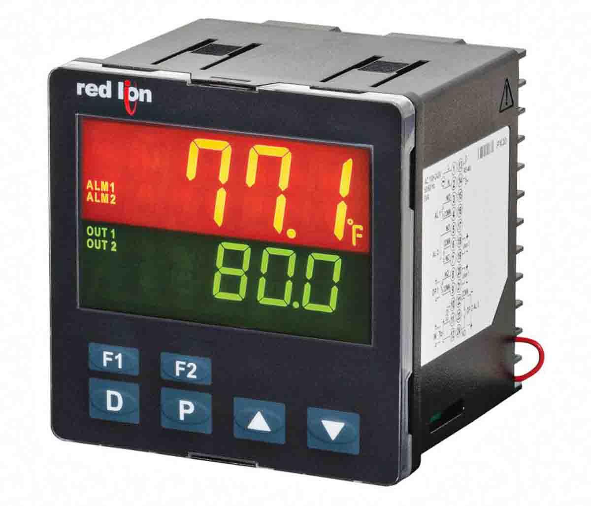 Red Lion PXU PID Temperaturregler Tafelmontage, 2 x 4 -20 mA dc, Relais Ausgang/ Analog Eingang, 24 V dc, 95.8 x 95.8mm